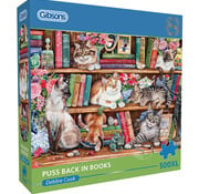 Gibsons Gibsons Puss Back in Books Puzzle 500pcs XL