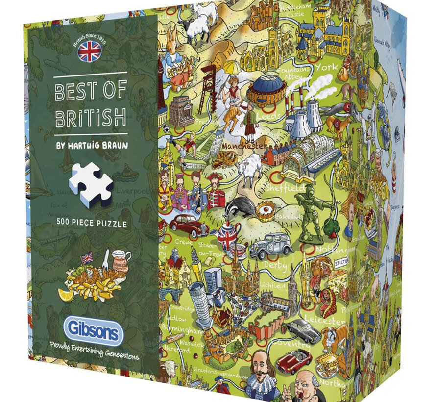 Gibsons Best of British Puzzle 500pcs