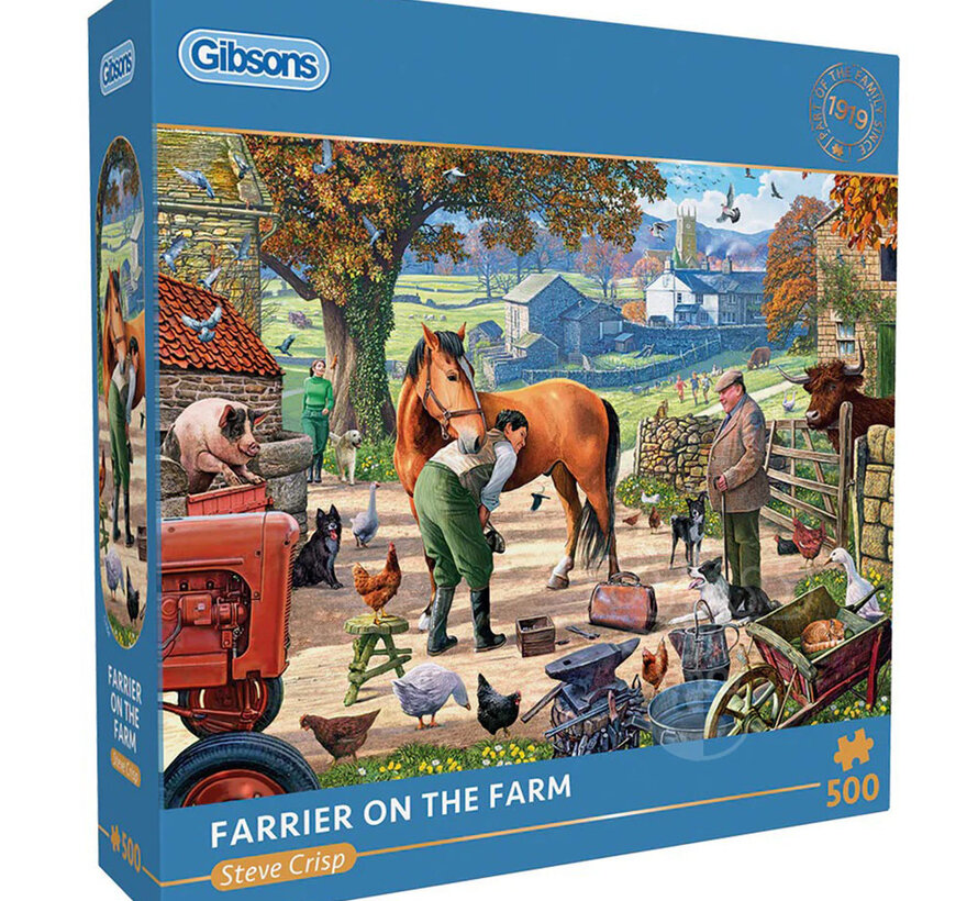 Gibsons Farrier on the Farm Puzzle 500pcs