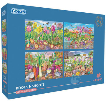 Gibsons Gibsons Roots & Shoots Puzzle 4 x 500pcs