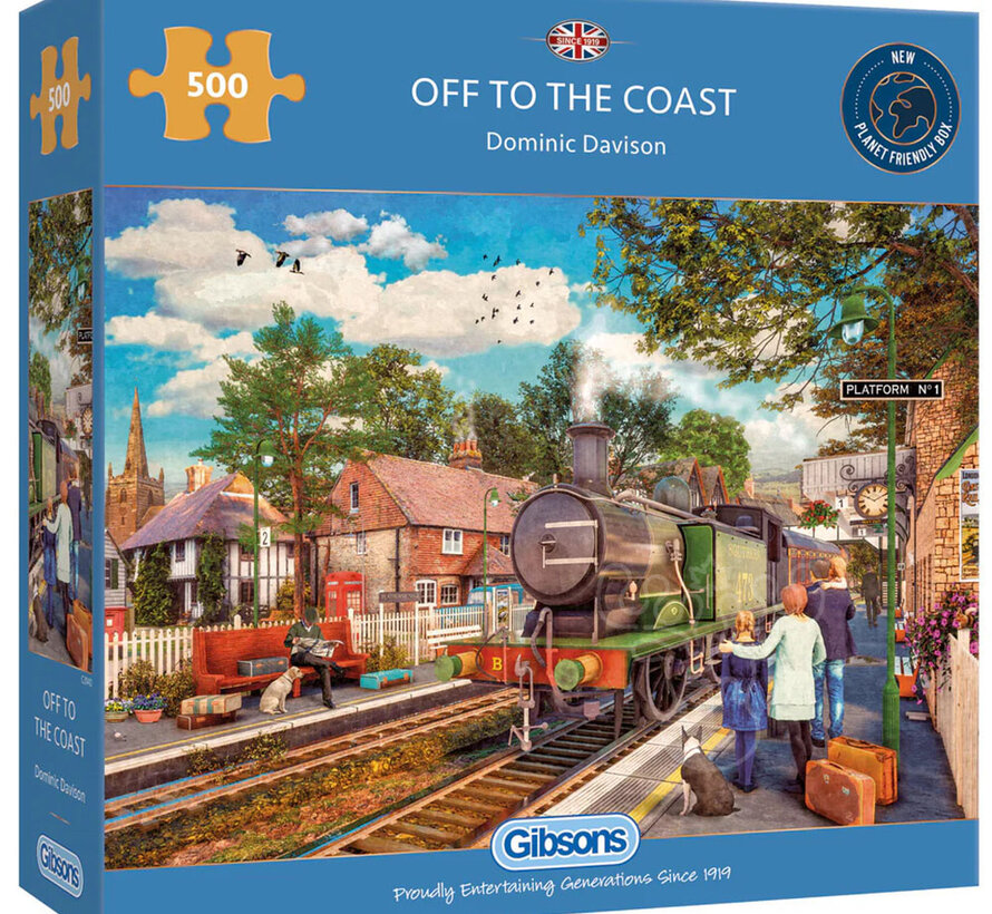 Gibsons Off to the Coast Puzzle 500pcs RETIRED