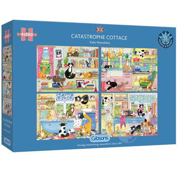 Gibsons Gibsons Catastrophe Cottage Puzzle 4 x 500pcs