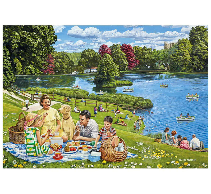Gibsons Day out with the Family Puzzle 4 x 500pcs