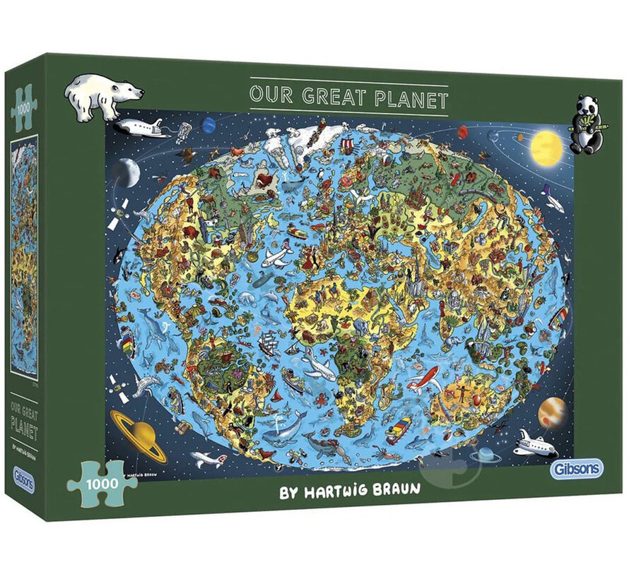 Gibsons Our Great Planet Puzzle 1000pcs RETIRED