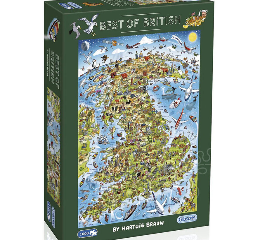 Gibsons Best of British Puzzle 1000pcs