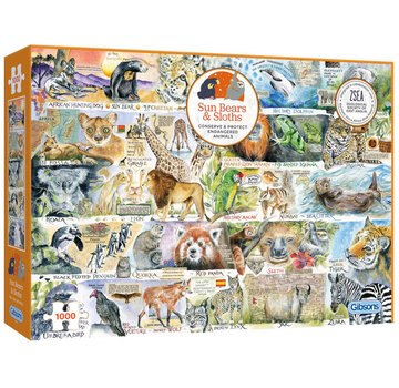 Gibsons Gibsons Suns Bears & Sloths Puzzle 1000pcs