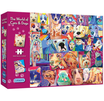 Gibsons Gibsons The World of Cats & Dogs Puzzle 1000pcs RETIRED
