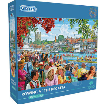 Gibsons Gibsons Rowing at the Regatta Puzzle 1000pcs