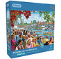 Gibsons Rowing at the Regatta Puzzle 1000pcs