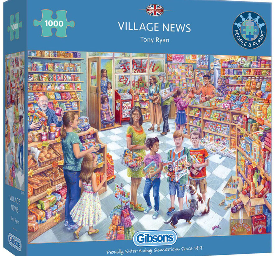 Gibsons Village News Puzzle 1000pcs