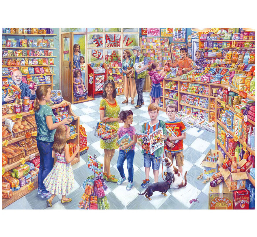 Gibsons Village News Puzzle 1000pcs