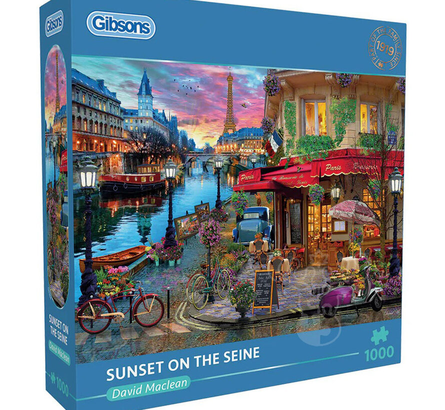 Gibsons Sunset on the Seine Puzzle 1000pcs