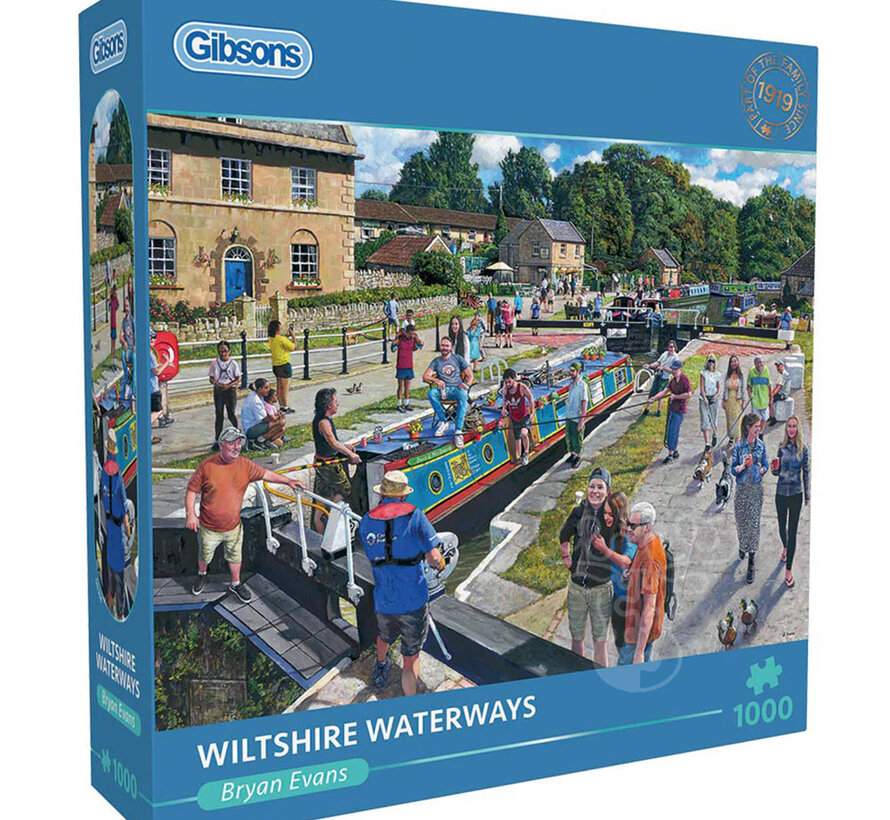 Gibsons Wiltshire Waterways Puzzle 1000pcs