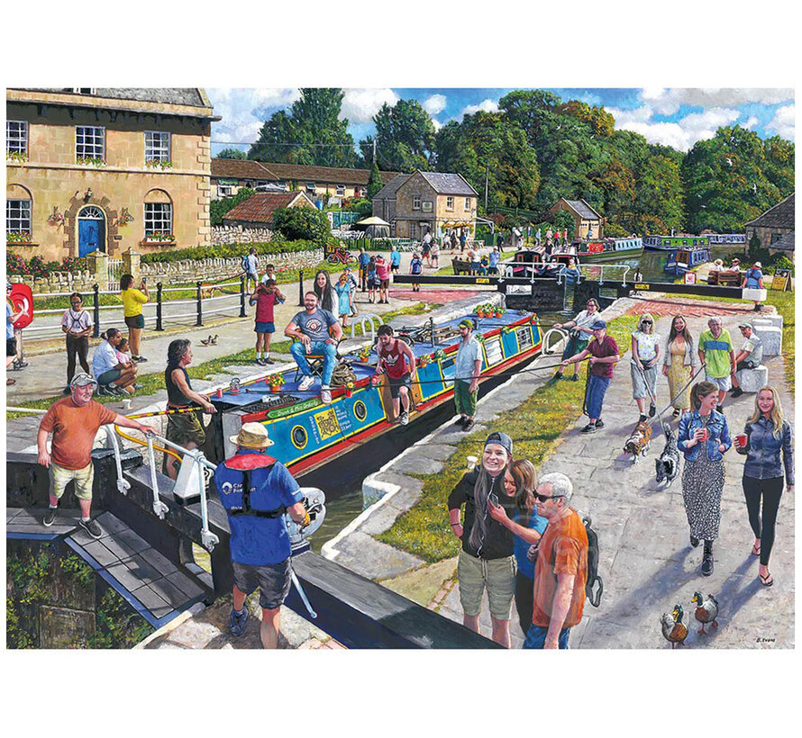 Gibsons Wiltshire Waterways Puzzle 1000pcs