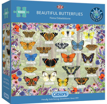 Gibsons Gibsons Beautiful Butterflies Puzzle 1000pcs