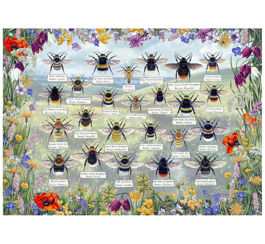 Gibsons Brilliant Bees Puzzle 1000pcs