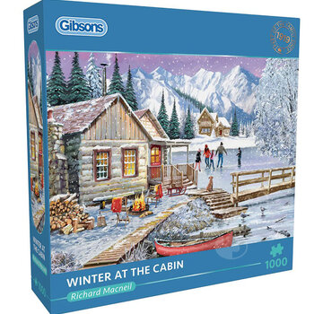 Gibsons Gibsons Winter at the Cabin Puzzle 1000pcs
