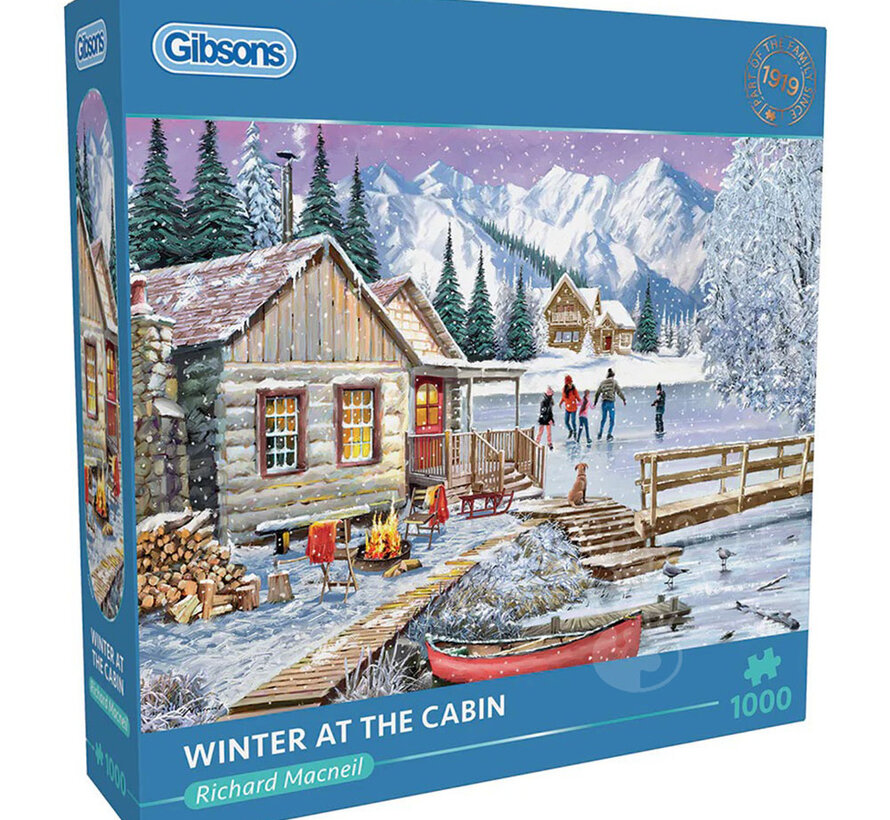 Gibsons Winter at the Cabin Puzzle 1000pcs