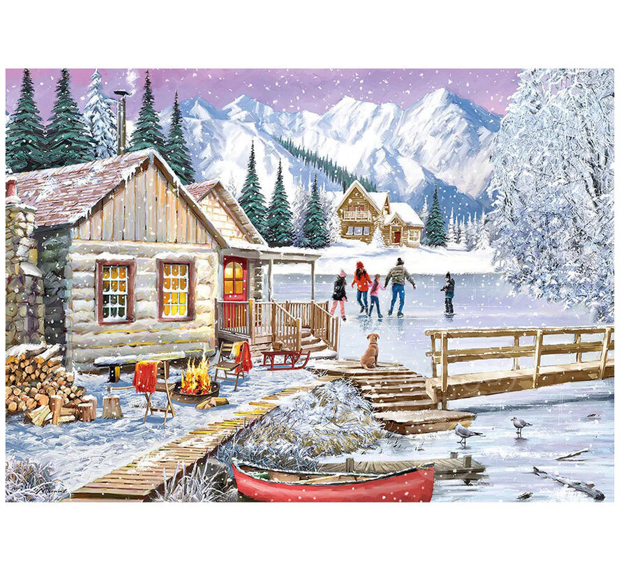 Gibsons Winter at the Cabin Puzzle 1000pcs
