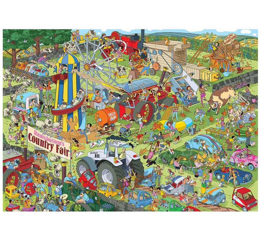 Gibsons Jokesaws: Country Show Chaos Puzzle 1000pcs