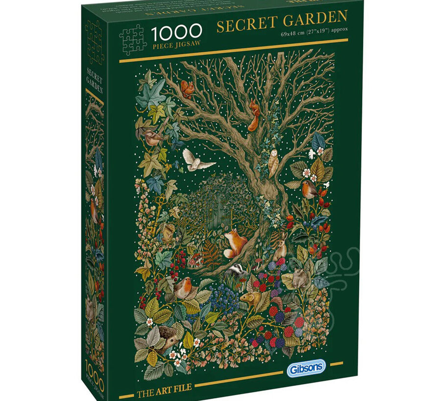 Gibsons The Art File: Secret Garden Puzzle 1000pcs