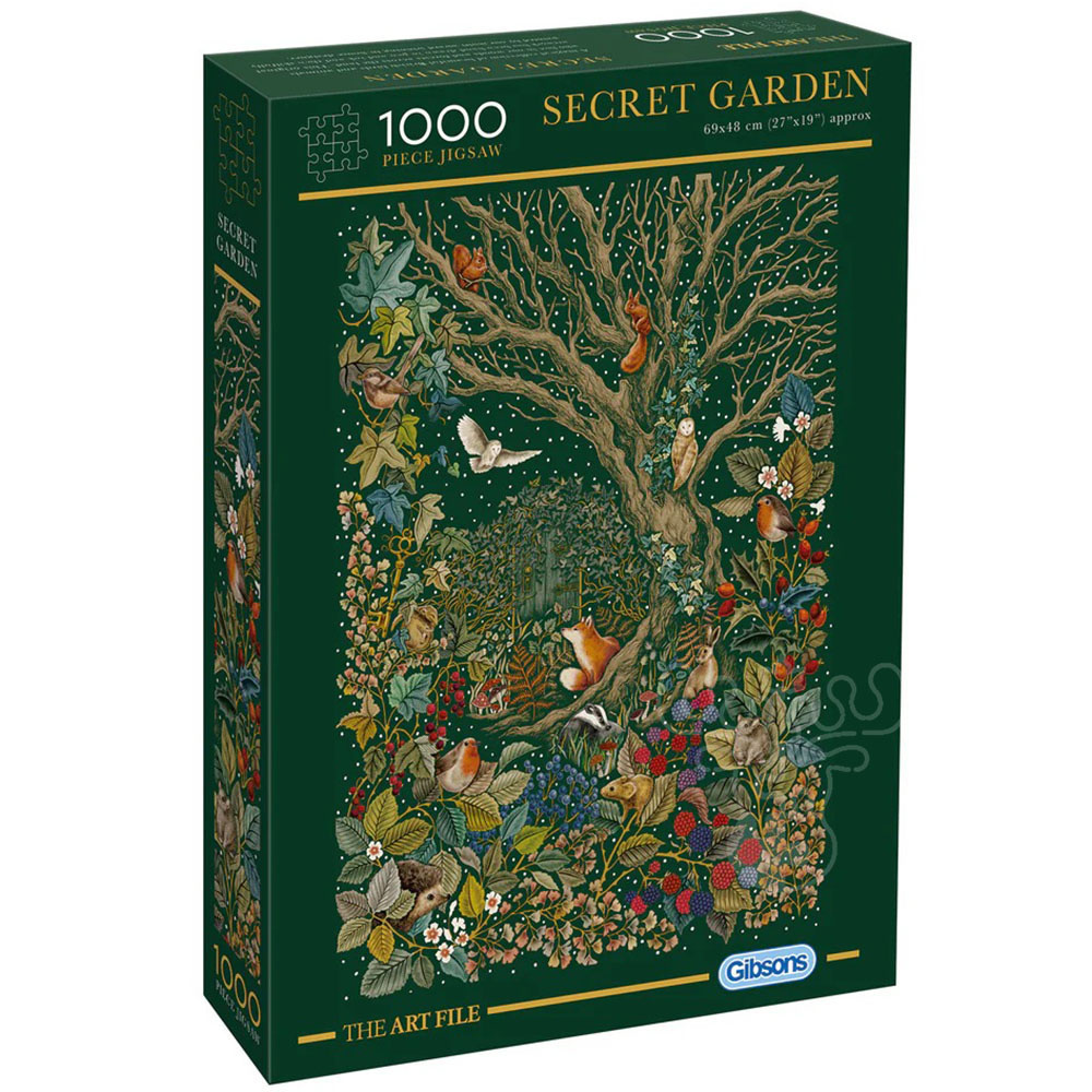 Gibsons The Art File: Secret Garden Puzzle 1000pcs - Puzzles Canada