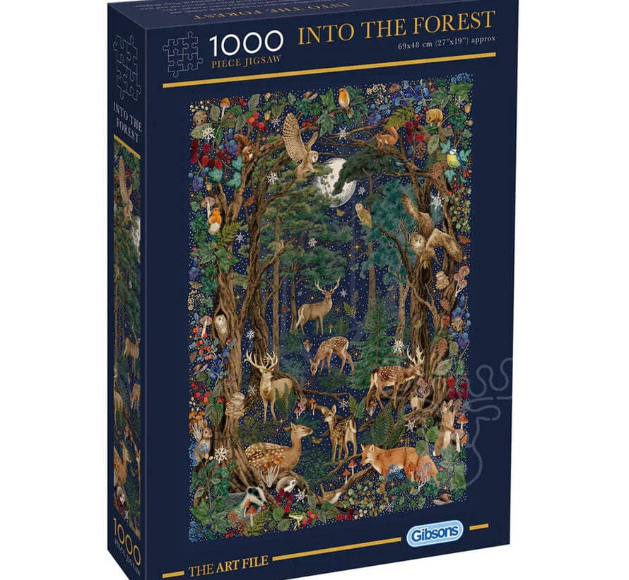 Gibsons The Art File: Into the Forest Puzzle 1000pcs