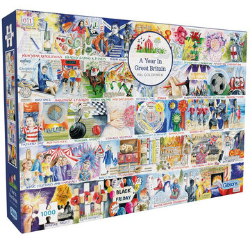 Gibsons Gibsons A Year in Great Britain Puzzle 1000pcs