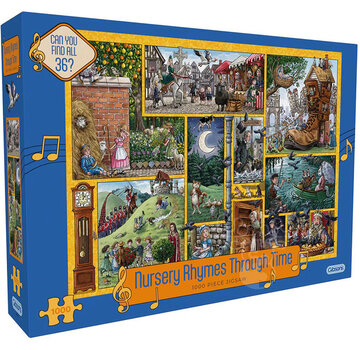 Gibsons Gibsons Nursery Rhymes Through Time Puzzle 1000pcs