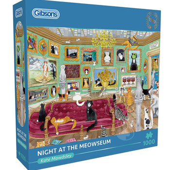 Gibsons Gibsons Night at the Meowseum Puzzle 1000pcs