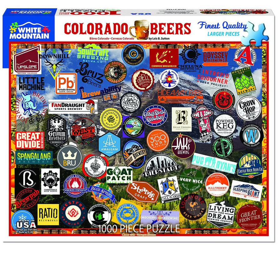 White Mountain Colorado Craft Beer Puzzle 1000pcs