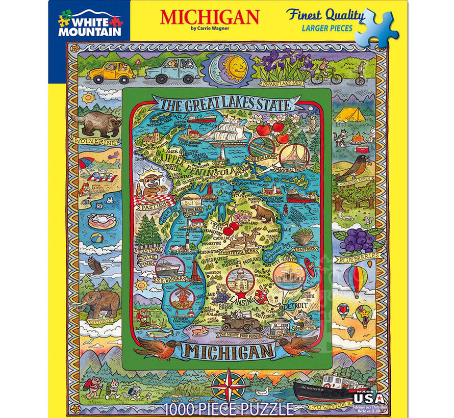 White Mountain Michigan Puzzle 1000pcs