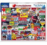 White Mountain White Mountain I Love Alabama Puzzle 1000pcs