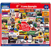 White Mountain White Mountain I Love Georgia Puzzle 1000pcs