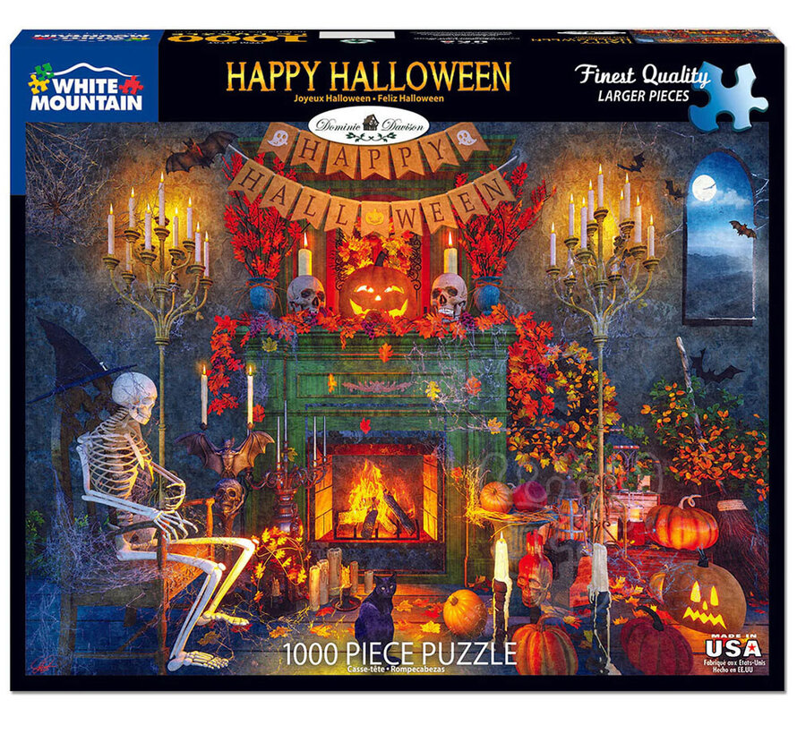 White Mountain Happy Halloween Puzzle 1000pcs