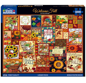 White Mountain White Mountain Welcome Fall Puzzle 1000pcs