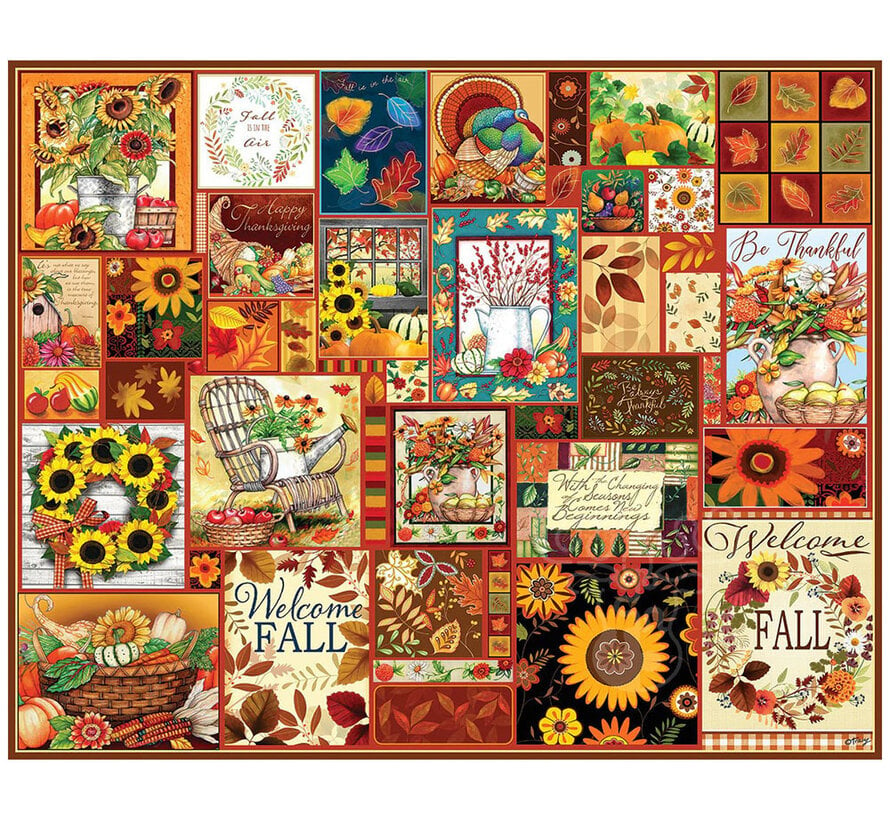 White Mountain Welcome Fall Puzzle 1000pcs