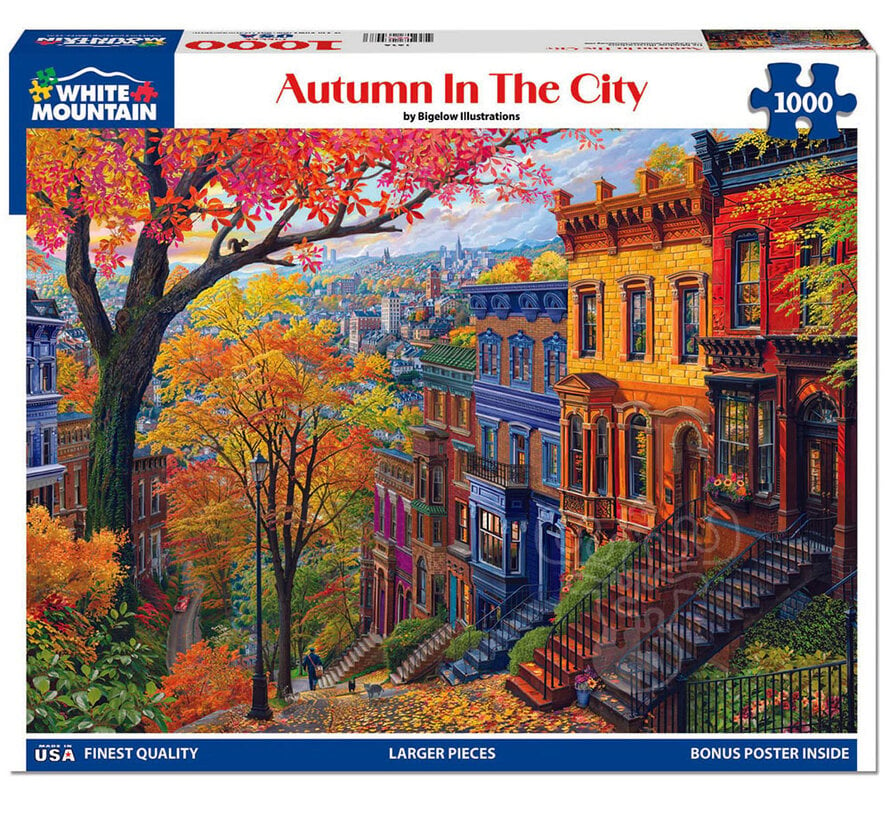 White Mountain Autumn In The City Puzzle 1000pcs