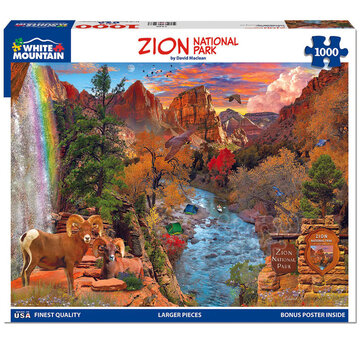 White Mountain White Mountain Zion National Park Puzzle 1000pcs