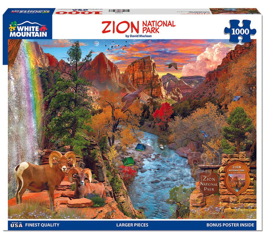 White Mountain Zion National Park Puzzle 1000pcs