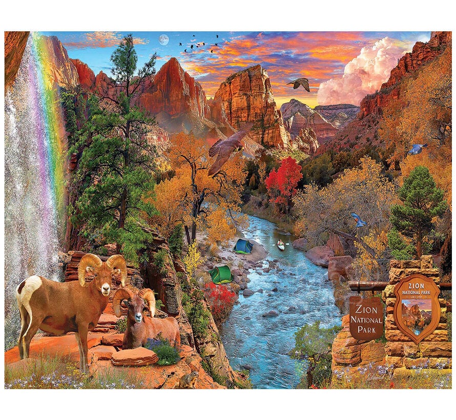 White Mountain Zion National Park Puzzle 1000pcs