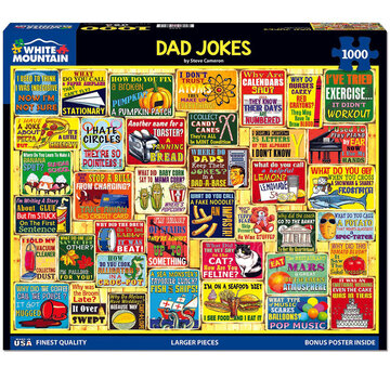 White Mountain White Mountain Dad Jokes Puzzle 1000pcs