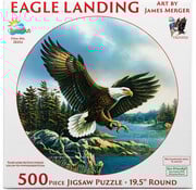 SunsOut SunsOut Eagle Landing Round Puzzle 500pcs
