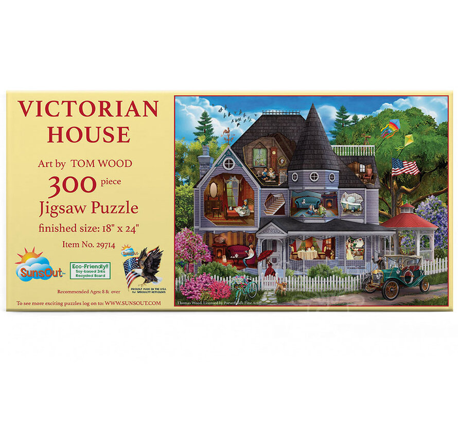 SunsOut Victorian House Puzzle 300pcs