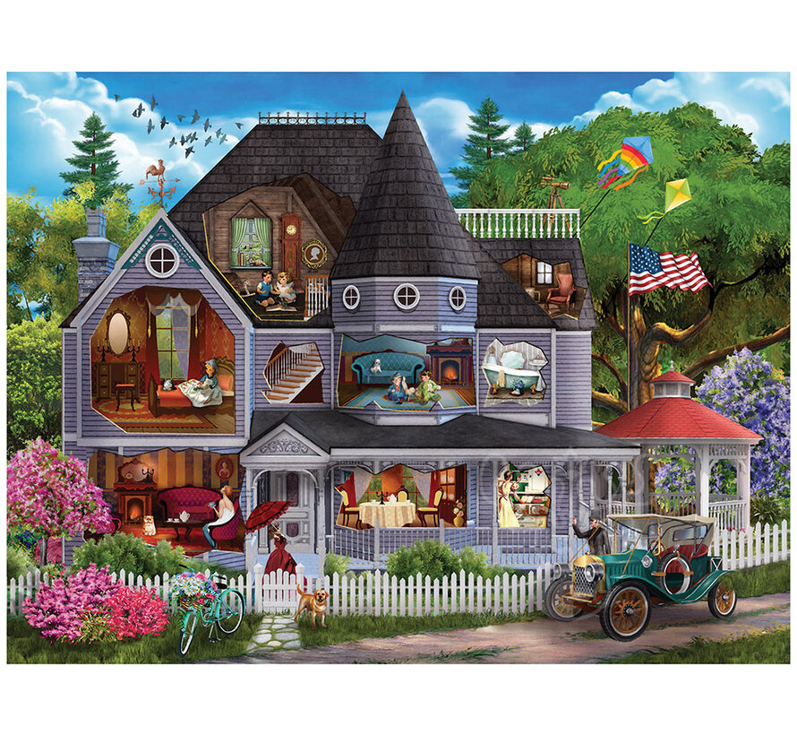 SunsOut Victorian House Puzzle 300pcs