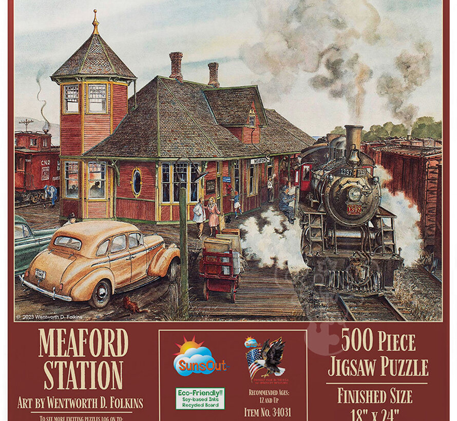 FINAL SALE SunsOut Meaford Station Puzzle 500pcs