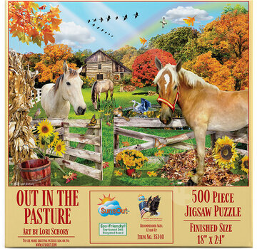 SunsOut FINAL SALE SunsOut Out in the Pasture Puzzle 500pcs