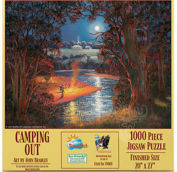 SunsOut FINAL SALE SunsOut Camping Out Puzzle 1000pcs