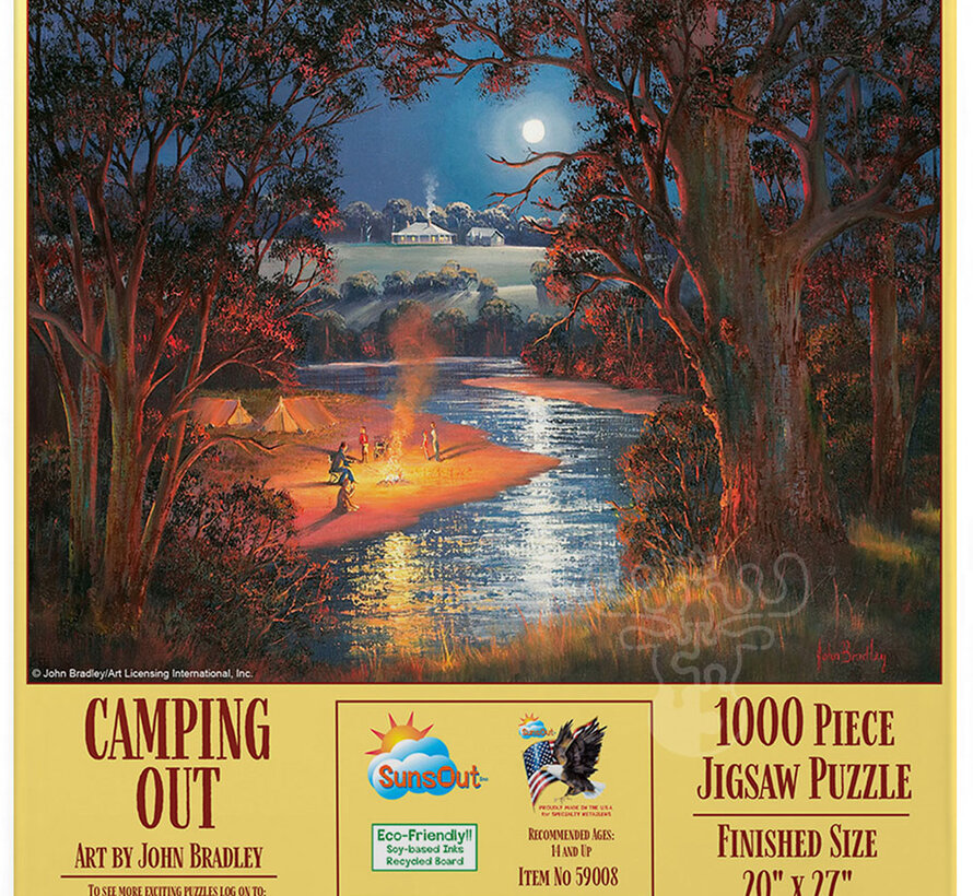 FINAL SALE SunsOut Camping Out Puzzle 1000pcs
