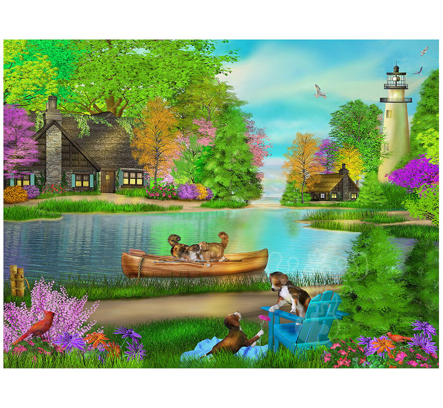 FINAL SALE SunsOut By the Shore Puzzle 500pcs